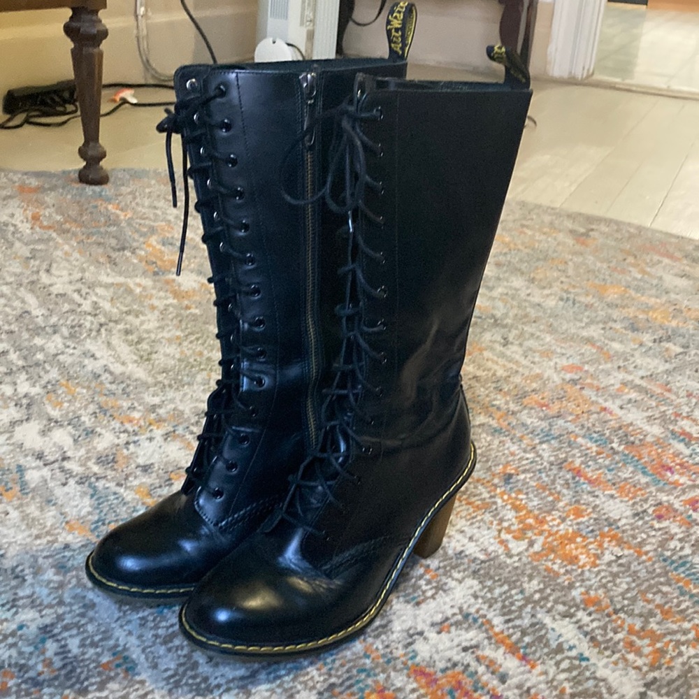 Dr. Martens Louise High Heel Tall Boots Size 8